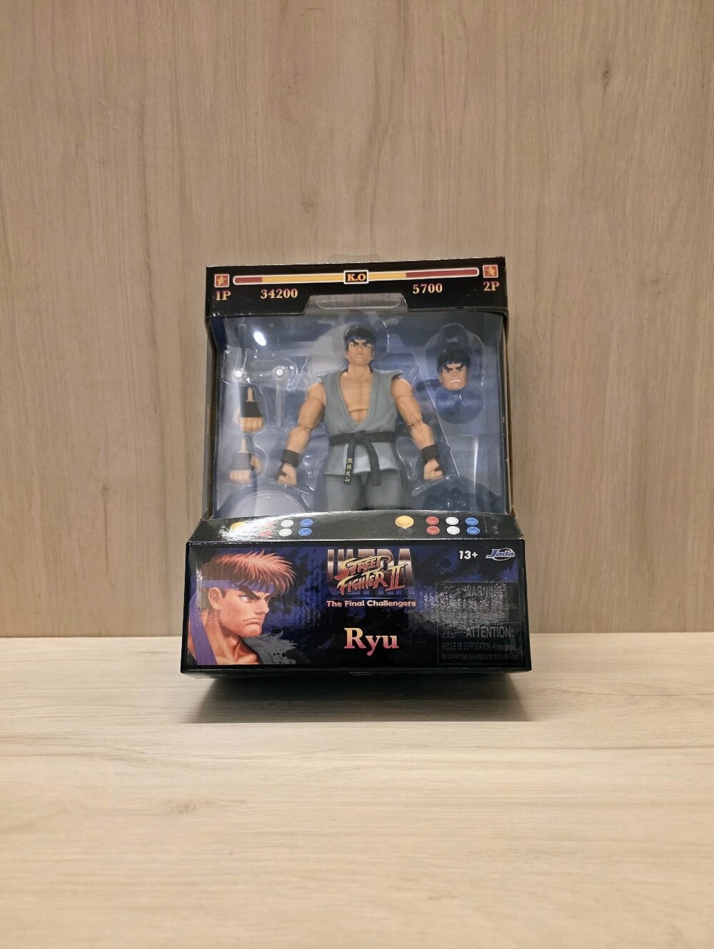 Ryu Player 2 Gray Jada Ultra Street Fighter 2 Exclusive 1:12 action figure